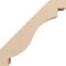 Ekena Millwork 5-inch W x 18-inch D x 18-inch H Copenhagen Rough Cedar Woodgrain TimberThane Knee Brace, Primed BRCUR05X18X18CHGRCPR - alternate 3